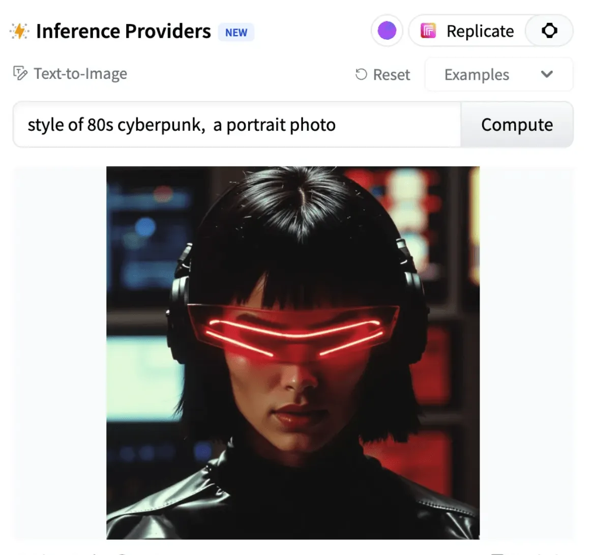 A beautiful typographic poster with the text 'Run 30,000+ LoRAs on Hugging Face with Replicate', against a colorful AI-generated background